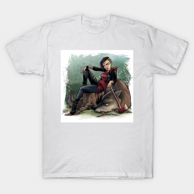 Little Red - Fury Tales #1 T-Shirt by jpowersart